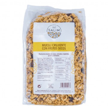 Muesli Crujiente Frutos Secos Eco 375g Int-Salim