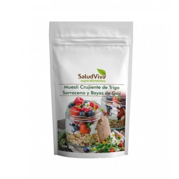 Muesli Crujiente de Trigo Sarraceno y Bayas Goji SinGluten 300g Salud Viva