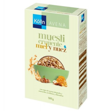 Muesli Crujiente de Miel y Frutos Secos 500g Kölln