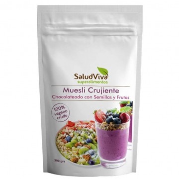 Muesli Crujiente Chocolateado Semillas Frutas 300g Saludviva