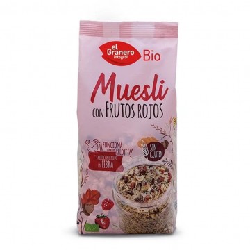 Muesli con Frutos Rojos SinGluten Bio 375g El Granero Integral