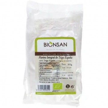 Harina Espelta Integral Eco Vegan 500g Bionsan