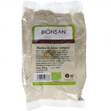 Harina de Arroz Integral Eco Vegan 500g Bionsan