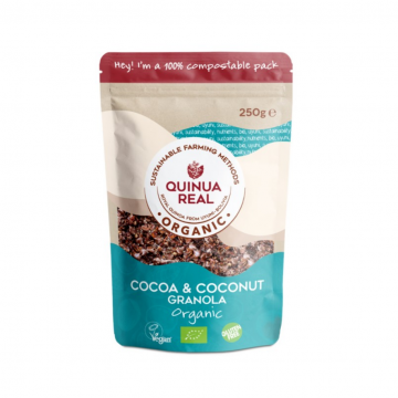 Granola de Quinoa Real de Cacao y Coco SinGluten Bio Vegan 360g Quinua Real