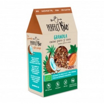 Granola Cacao Puro y Coco SinGluten Vegan 250g Perfect Bio