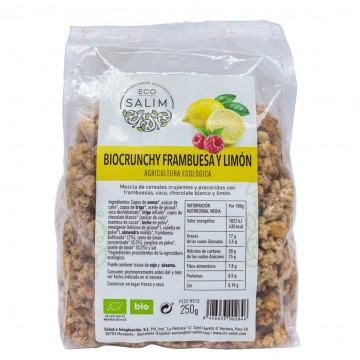 Crunchy Frambuesa y Limon Bio 250g Eco-Salim