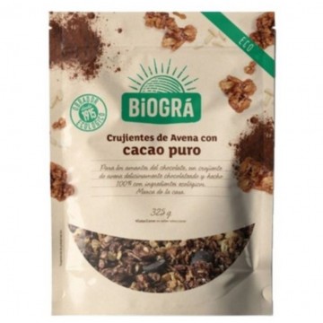 Crujiente de Avena con Cacao Puro Eco 325g Biogra