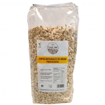 Copos Integrales de Avena Familiar Precocidos Vegan 1kg Int-Salim