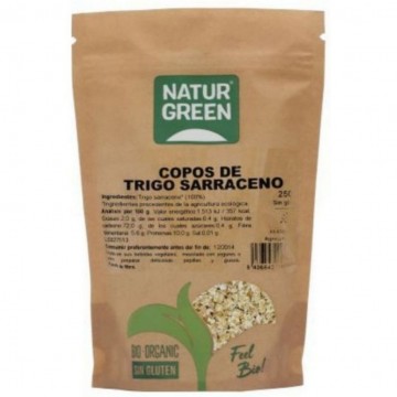 Copos de Trigo Sarraceno SinGluten Eco Vegan 250g Natur-Green