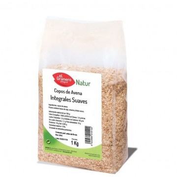 Copos de Avena Suave Integral 1kg El Granero Integral