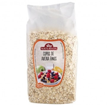 Copos Avena Finos Bio Vegan 500g Natursoy