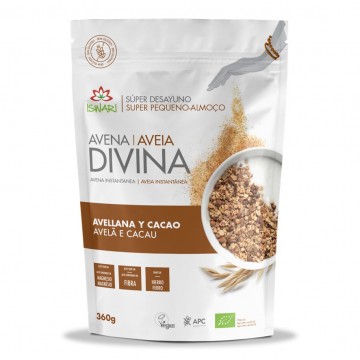 Avena Divina Avellana y Cacao SinGluten Bio Vegan 360g Iswari