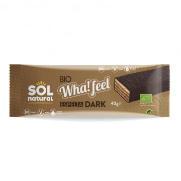 Wafers de Espelta Bañados en Chocolate Bio 16x40g Solnatural