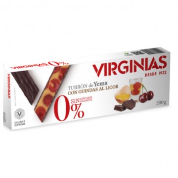 Turron Yema Guindas al Licor SinAzucar 200g Virginias