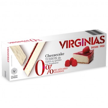 Turron Tarta de Queso Cheescase Frambuesa SinAzucar 200g Virginias