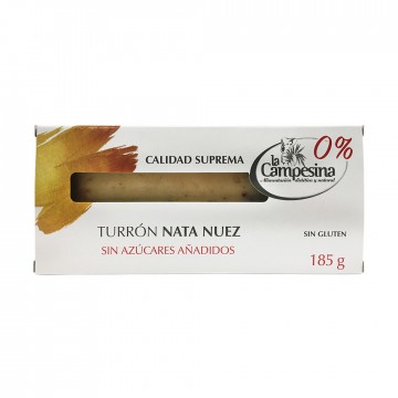 Turrón nata nuez s/g s/a La Campesina