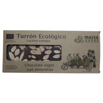 Turron de chocolate negro y almendras Eco Vegano 200g Massa Xuxes