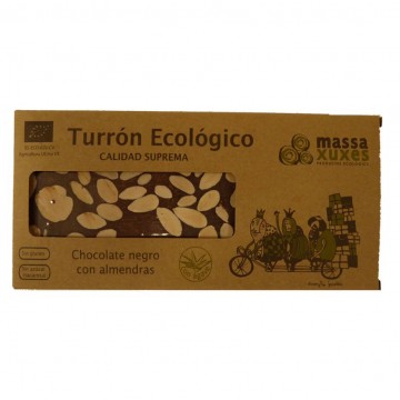 Turrón de chocolate negro agave Eco Vegano 200g Massa Xuxes