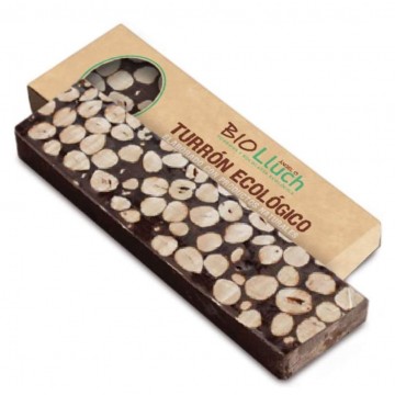 Turron de Chocolate Bitter con Avellana Eco 200gr Bio Lluch