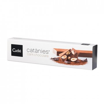 Turron de catanias chocolate negro s/g Cudie