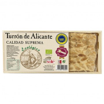 Turron de Almendra Duro Eco 200g Chocolates Sole