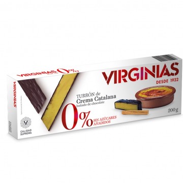 Turron Crema Catalana SinAzucar 200g Virinias