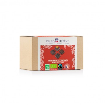 Surtido de Bombones 72% Cacao Bio 180g Palais D´ebène