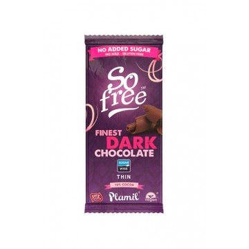 So Free Chocolate Negro Intenso 72% Cacao SinGluten Vegan 80g Plamil