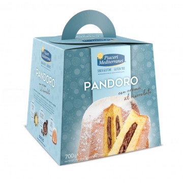 Pandoro con crema de cacao SinGluten Piaceri Mediterranei