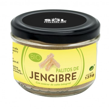 Palitos Jengibre Bio Vegan 125g Solnatural