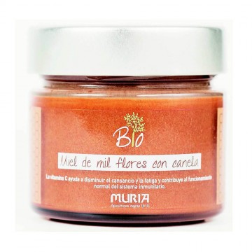 Miel Mil Flores con Canela Bio 250g Muria