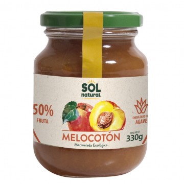 Mermelada Melocoton con Agave Bio Vegan 330g Solnatural