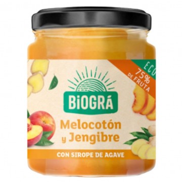 Mermelada de Melocoton y Jengibre Bio 200g Biogra