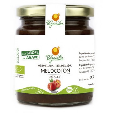 Mermelada de Melocoton con Agave Bio Vegan 265g Vegetalia