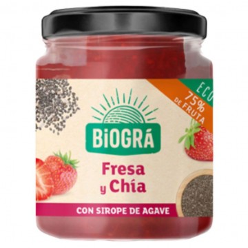 Mermelada de Fresa y Chia Bio 200g Biogra