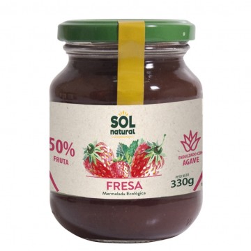 Mermelada de Fresa con Agave Bio Vegan 330g Solnatural