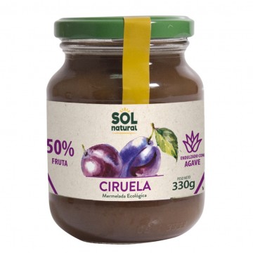 Mermelada de Ciruela con Agave Bio Vegan 330g Solnatural