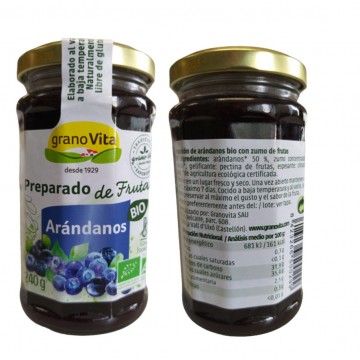 Mermelada de Arandanos SinGluten Bio 240g Granovita