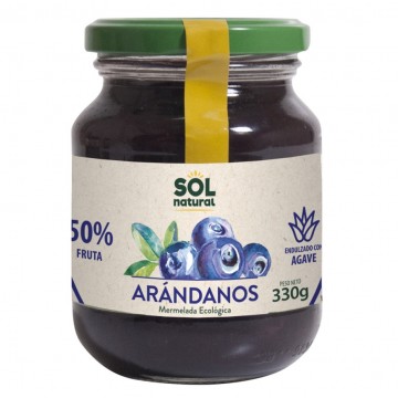 Mermelada de Arandanos con Agave Bio Vegan 330g Solnatural