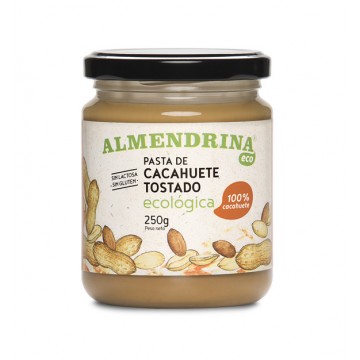 Crema de Cacahuetes SinGluten Eco Vegan 250g Almendrina