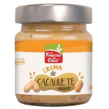 Crema de Cacahuete crujiente SinGluten Eco Vegan 200g La Finestra Sul Cielo