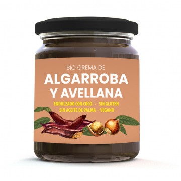 Crema de Algarroba y Avellanas Bio Vegan 200g Solnatural