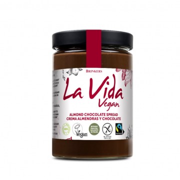 Crema Choco Almendras Bio Vegan 600g La Vida Vegan