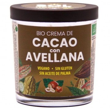 Crema Cacao Avellanas Bio Vegan SinGluten 200g Solnatural