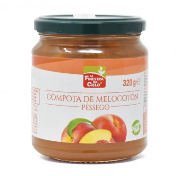 Compota Melocoton y Mango SinGluten Bio 320g La Finestra Sul Cielo