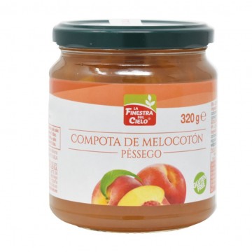 Compota de Melocoton Bio SinAzucar 320g La Finestra Sul Cielo