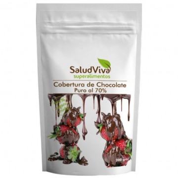 Cobertura de Chocolate Puro al 70% Vegan 200g Salud Viva