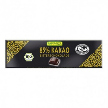 Chocolatinas 85% Chocolate Negro Bio 20g Rapunzel