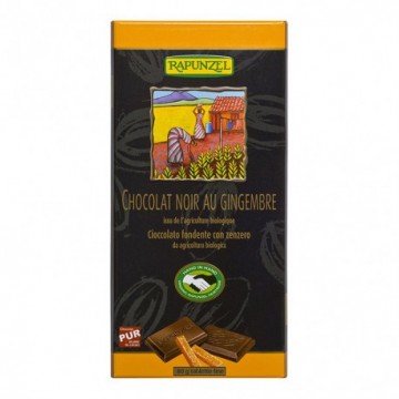 Chocolate Negro con Jengibre Confitado Bio Vegan 80g Rapunzel