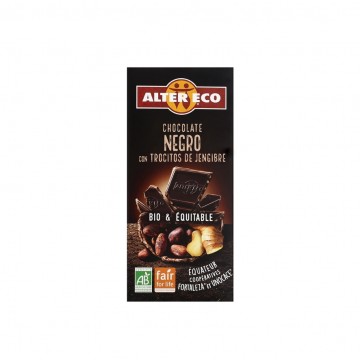 Chocolate Negro con Jengibre Bio 100g Altereco